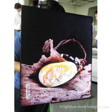 Poster with Frameless Frame Fabric Light Box